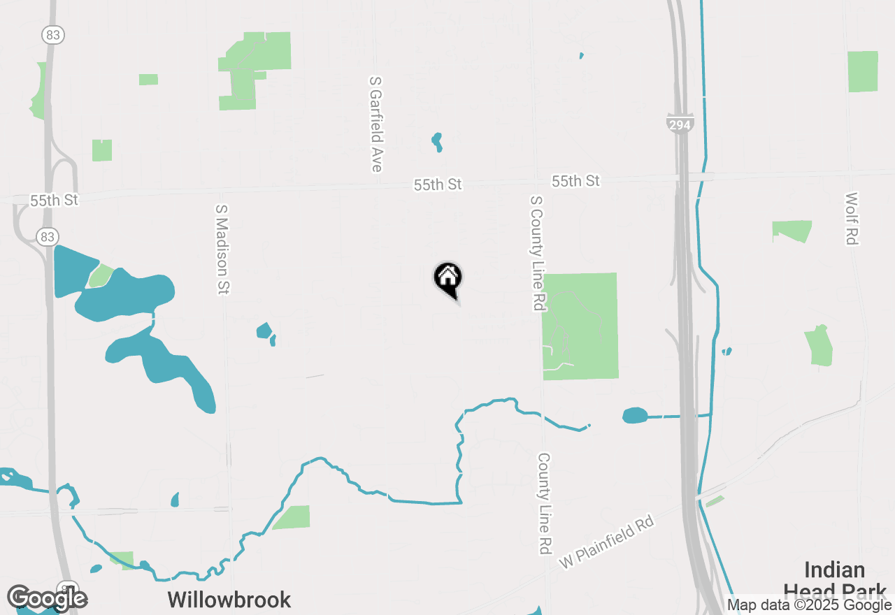 Map of 245 Meadowbrook Lane, Hinsdale, IL 60521