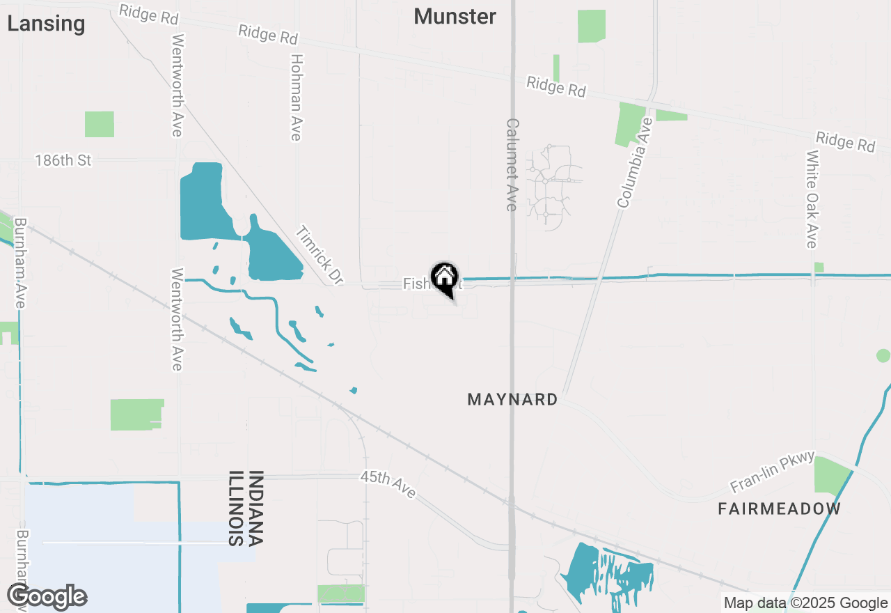 Map of 545 Cambridge Court #1D, Munster, IN 46321