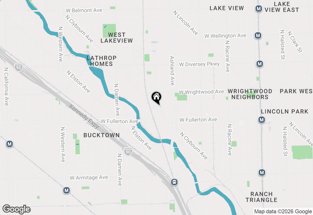 Map of 2471 N Clybourn Avenue #3, Chicago, IL 60638