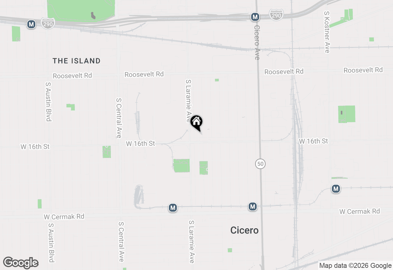 Map of 1524 S 51st Court #2R, Cicero, IL 60804