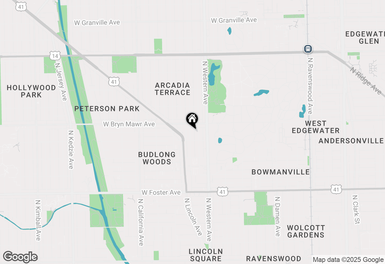 Map of 5531 N Campbell Avenue #1A, Chicago, IL 60625