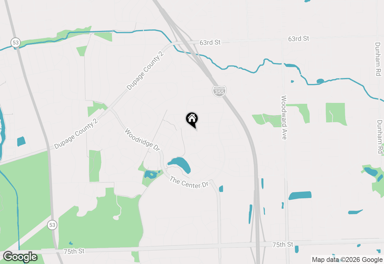 Map of 1 Scarlet Hawthorne Court, Woodridge, IL 60517