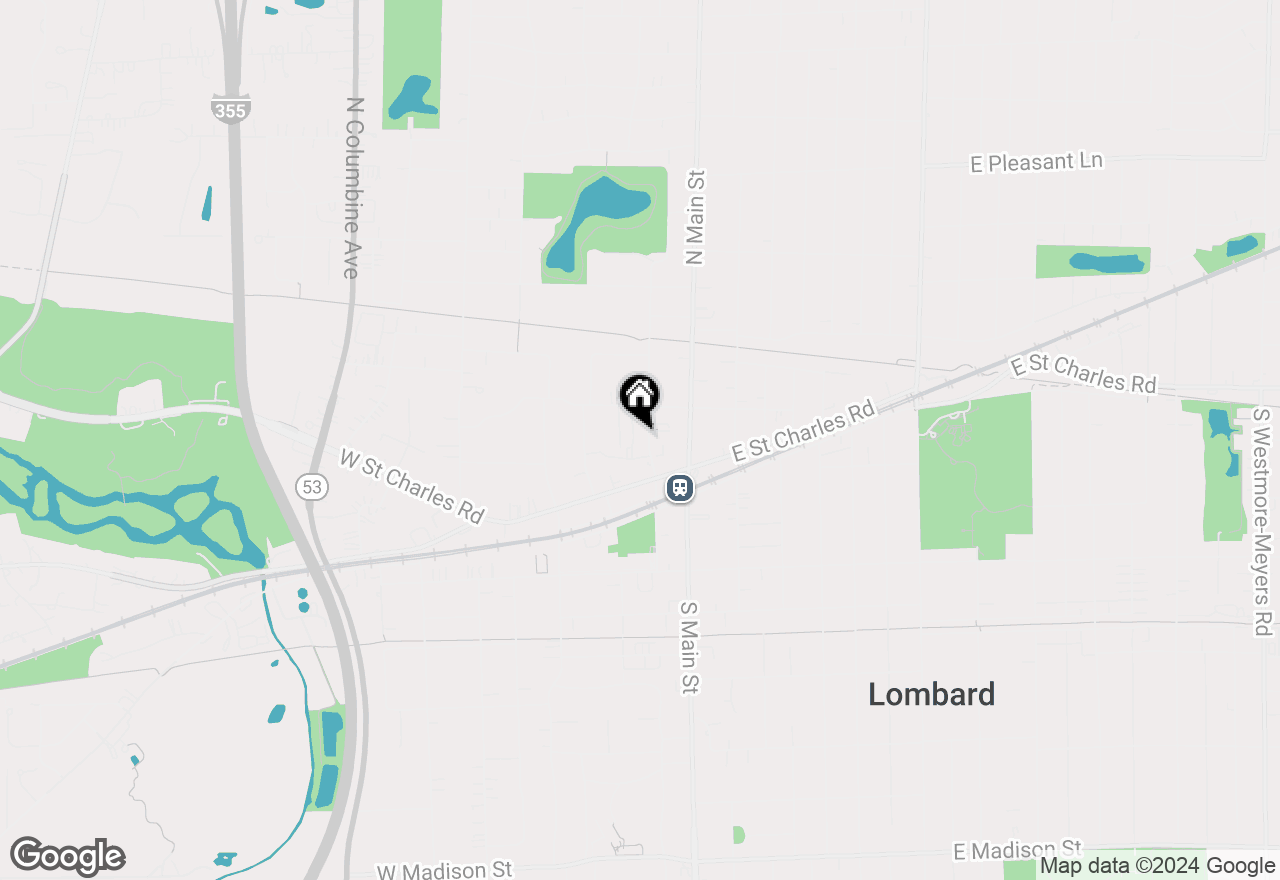 Map of 42 N Park Avenue #1, Lombard, IL 60148