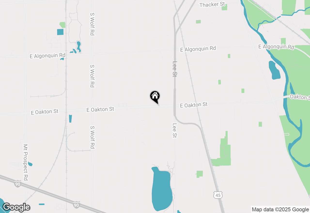 Map of 1036 E Oakton Street, Des Plaines, IL 60018