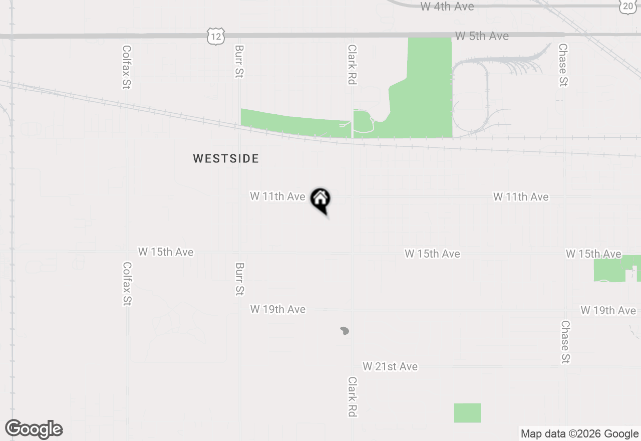 Map of 1168 Hovey Street, Gary, IN 46406