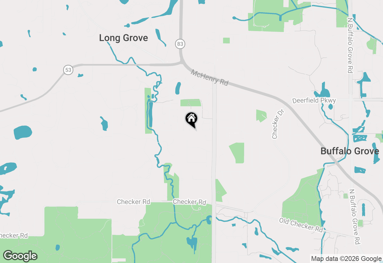 Map of 879 Saybrook Lane, Buffalo Grove, IL 60089