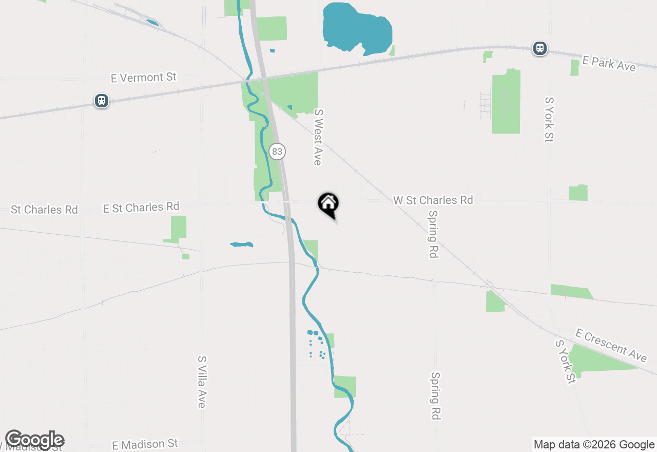 Map of 400 S Rex Boulevard, Elmhurst, IL 60126
