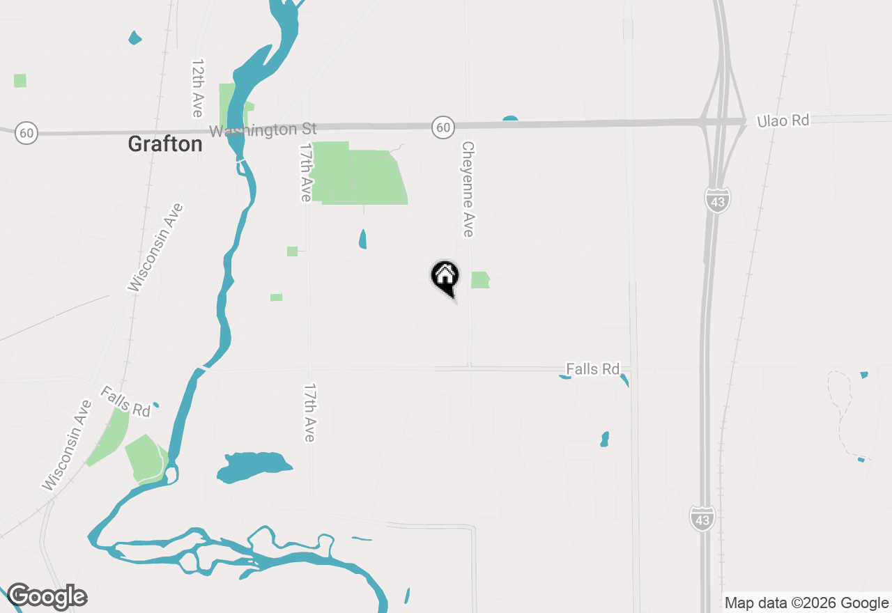 Map of 2050 Blackfoot Ave, Grafton, WI 53024