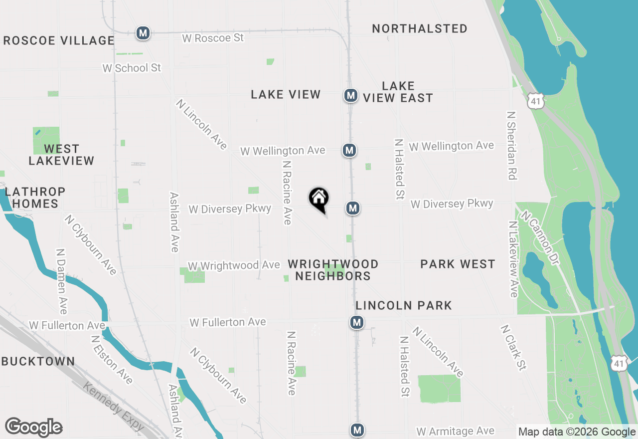 Map of 2740 N Seminary Avenue #1, Chicago, IL 60614