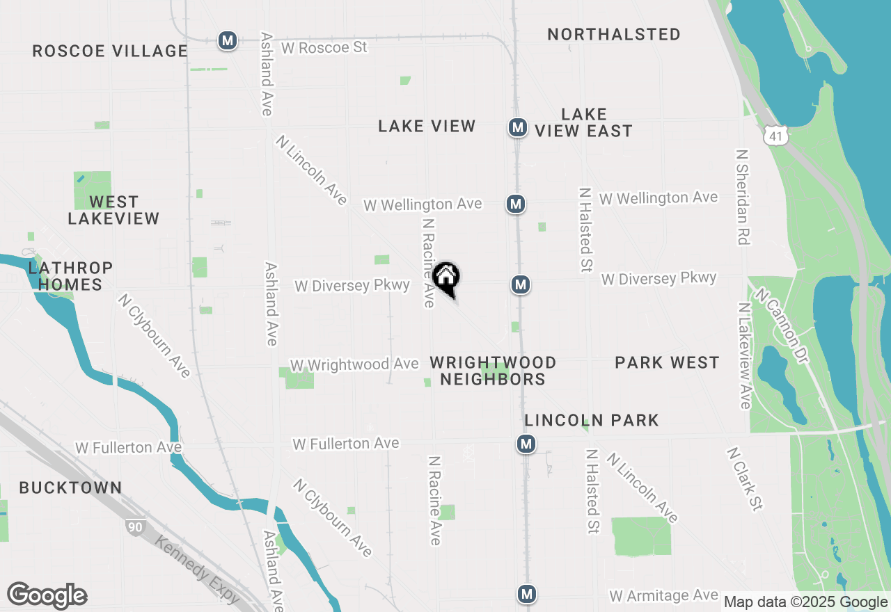 Map of 2744 N Lincoln Avenue #2, Chicago, IL 60614