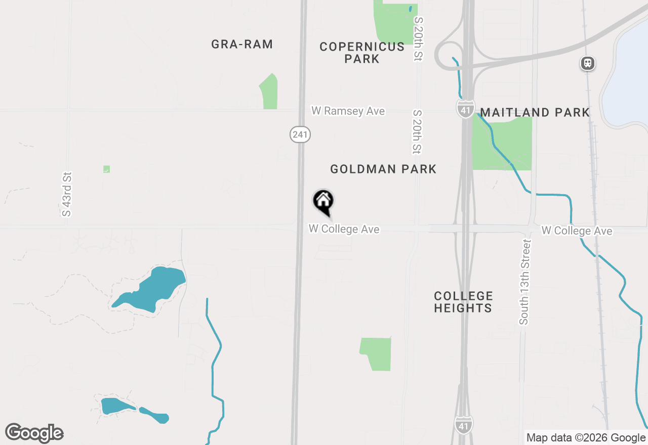 Map of 2522 W College Ave, Milwaukee, WI 53221