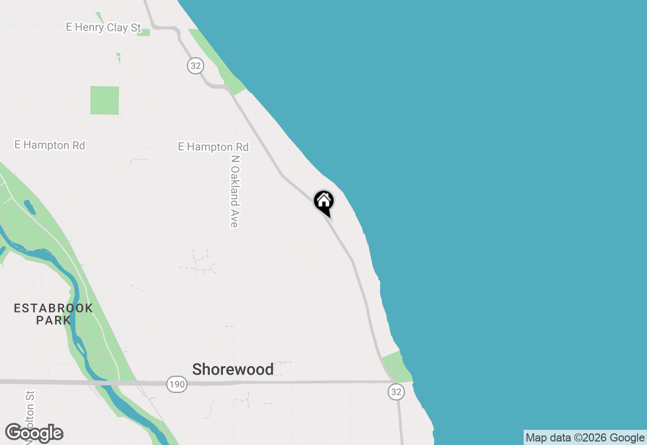 Map of 4515 N Lake Dr, Whitefish Bay, WI 53211