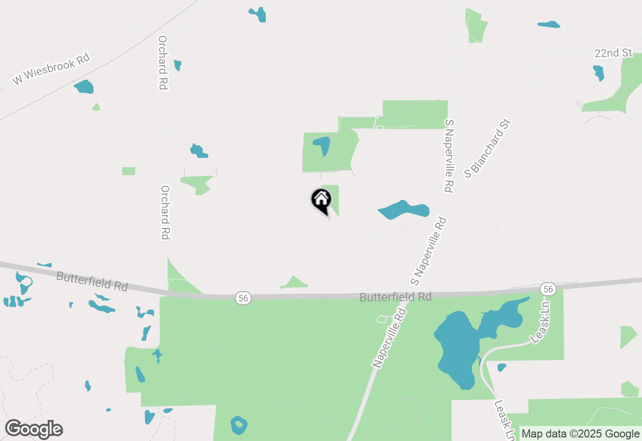 Map of 1963 Bedford Court, Wheaton, IL 60189