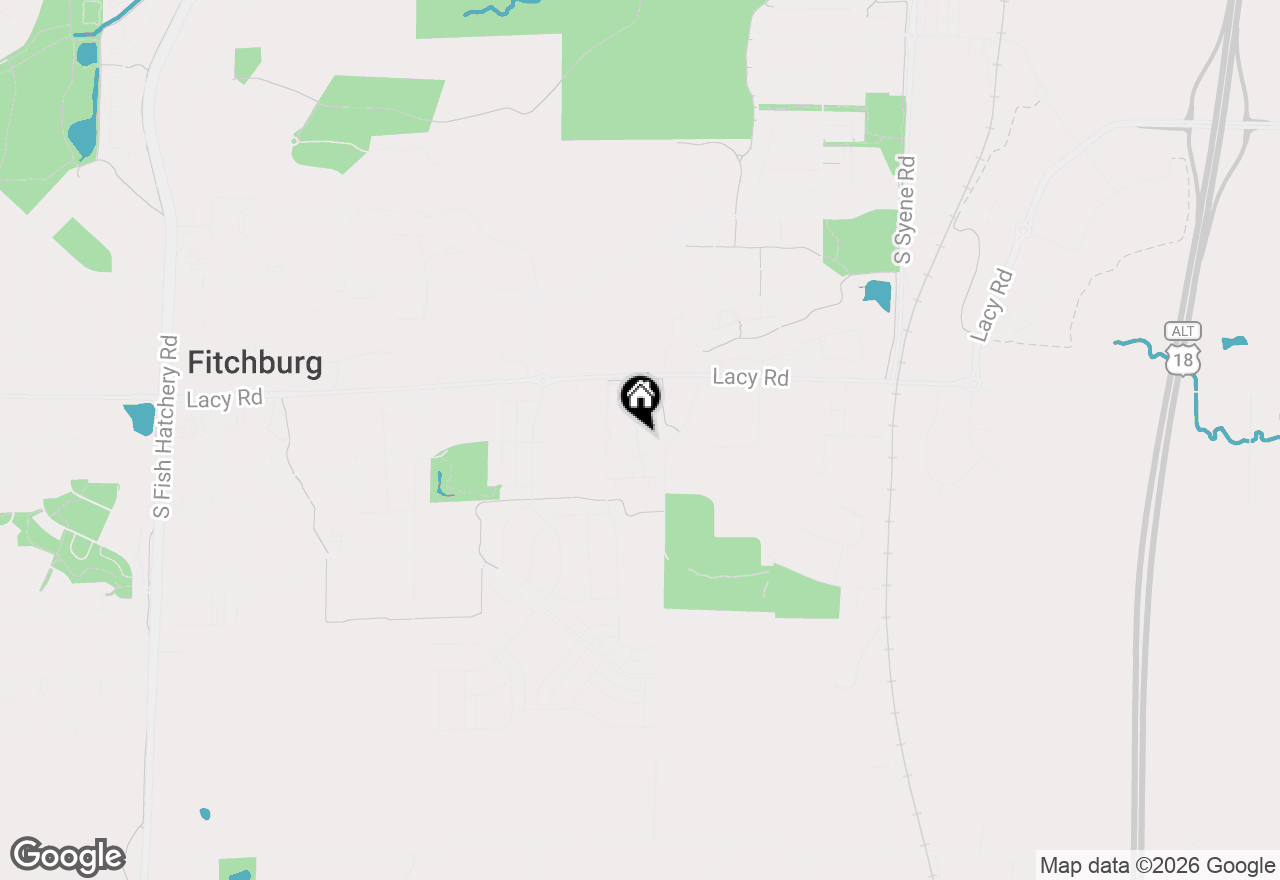 Map of 53 Harvest Way, Fitchburg, WI 53711