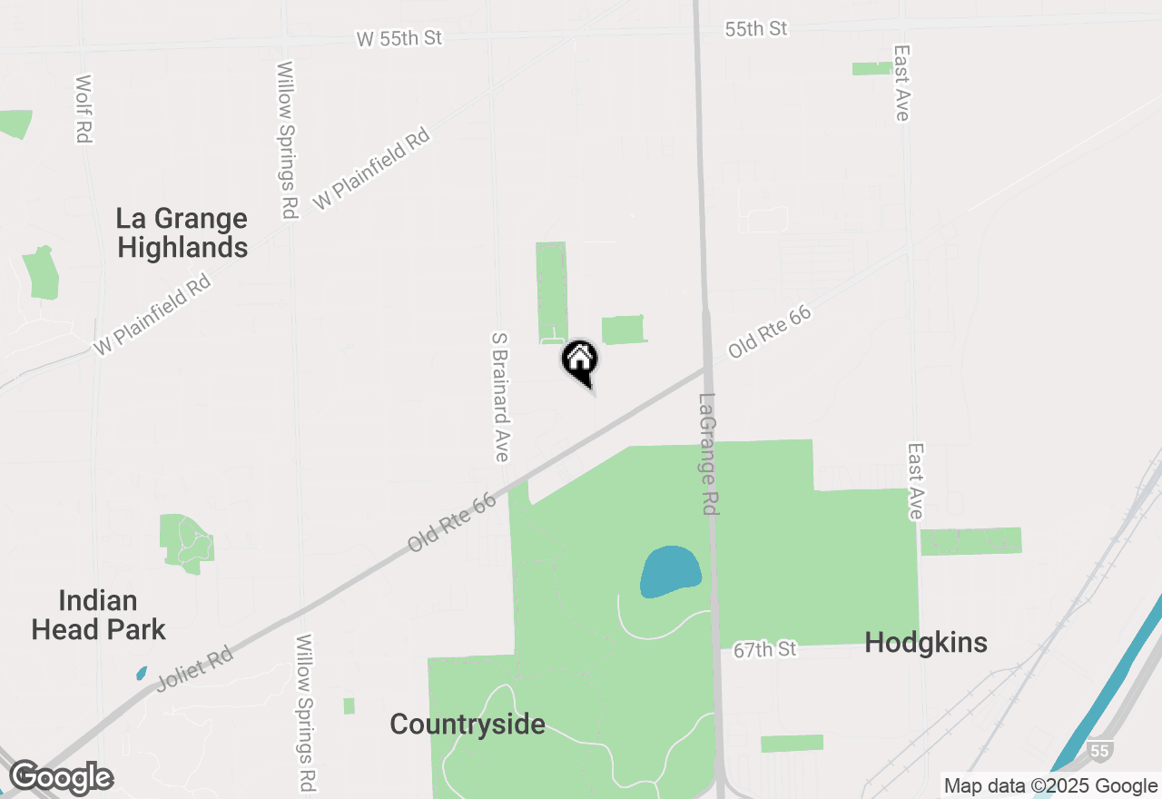 Map of 6140 S Kensington Avenue #1A, Countryside, IL 60525