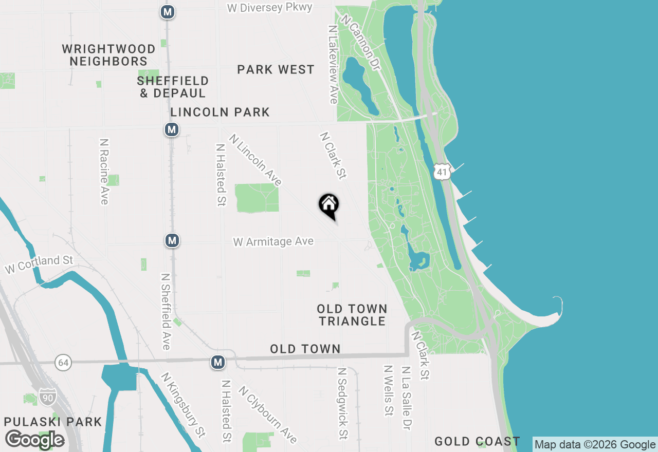 Map of 2017 N Lincoln Avenue #B, Chicago, IL 60614