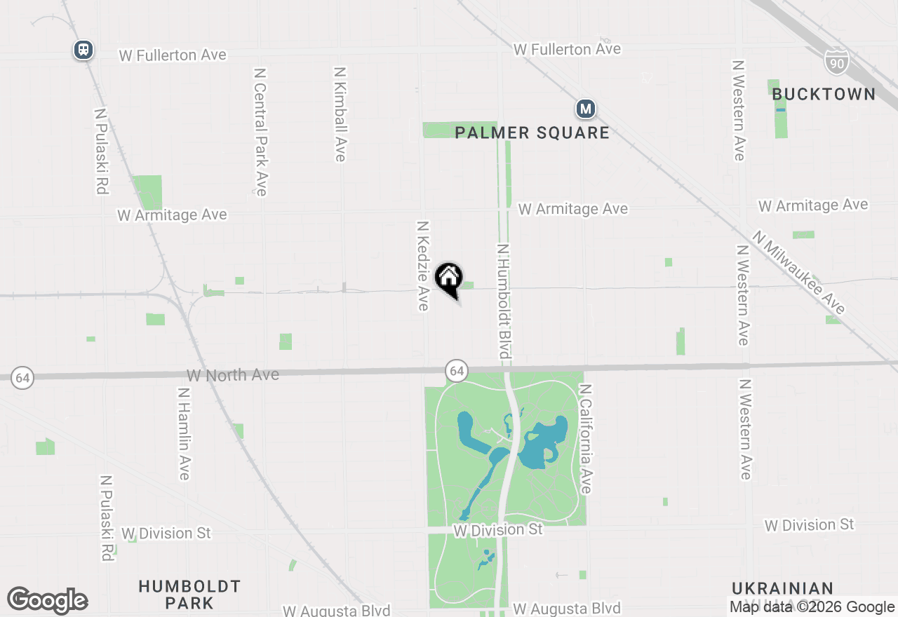 Map of 1733 N Troy Street, Chicago, IL 60647