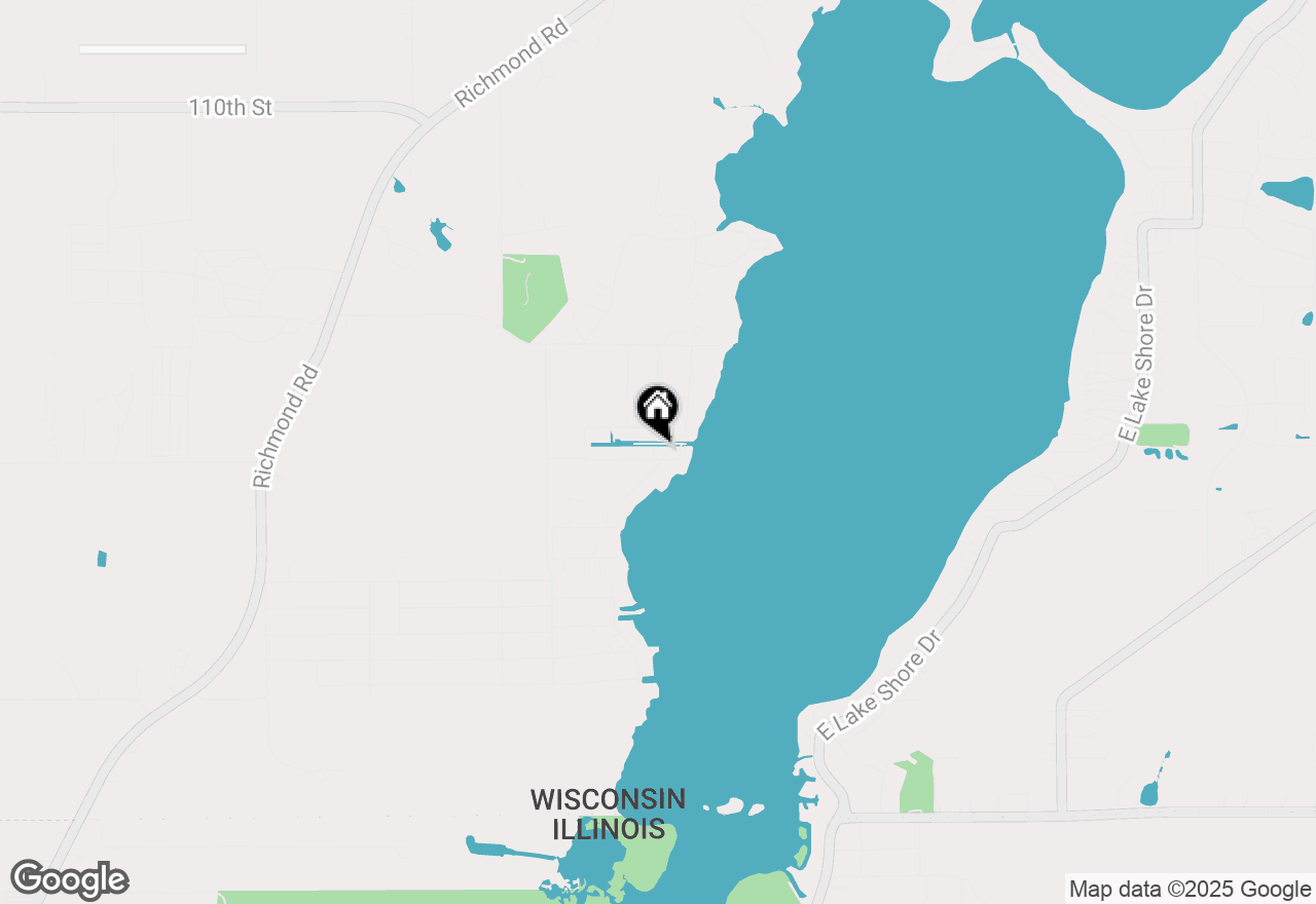 Map of 1316 Second St, Twin Lakes, WI 53181