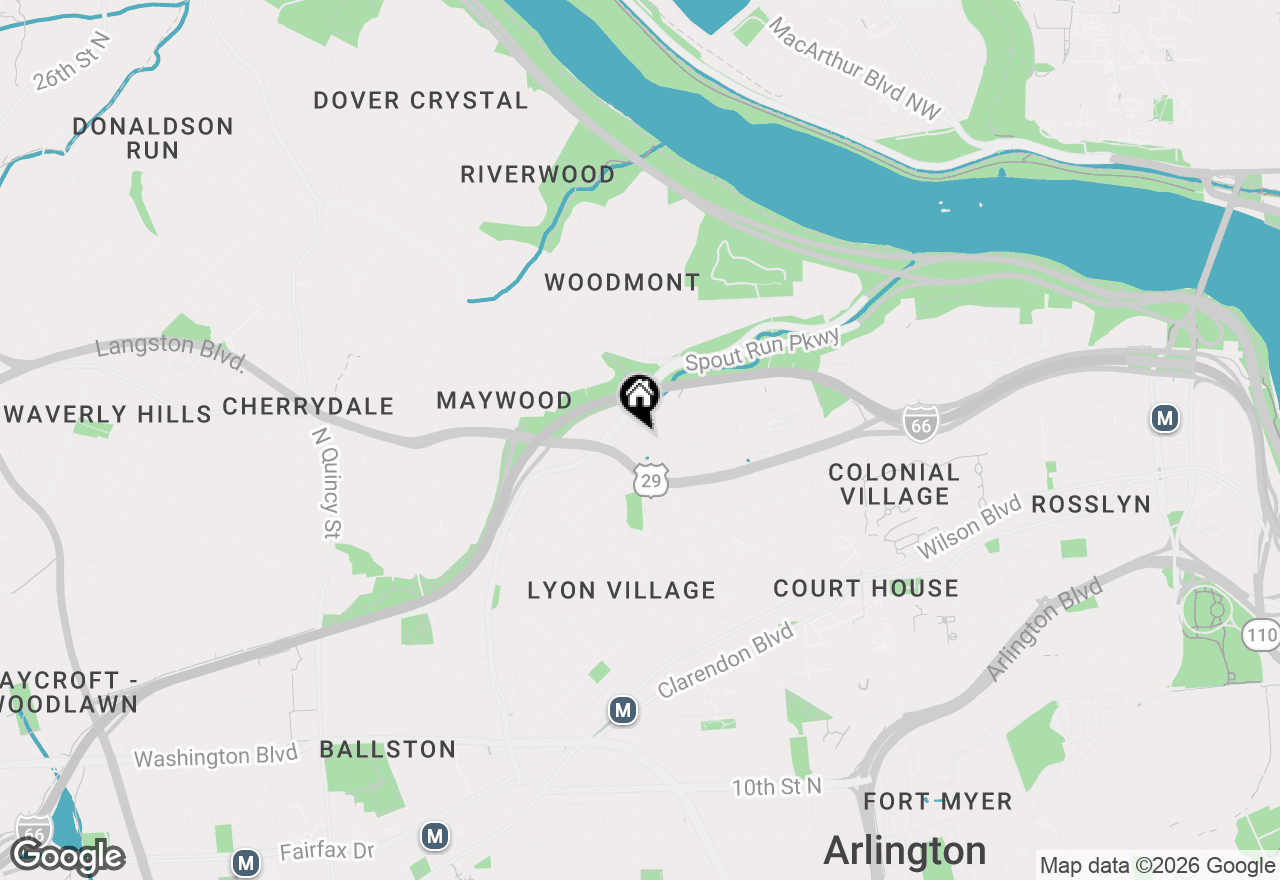 Map of 3000 Spout Run Parkway #D308, Arlington, VA 22201