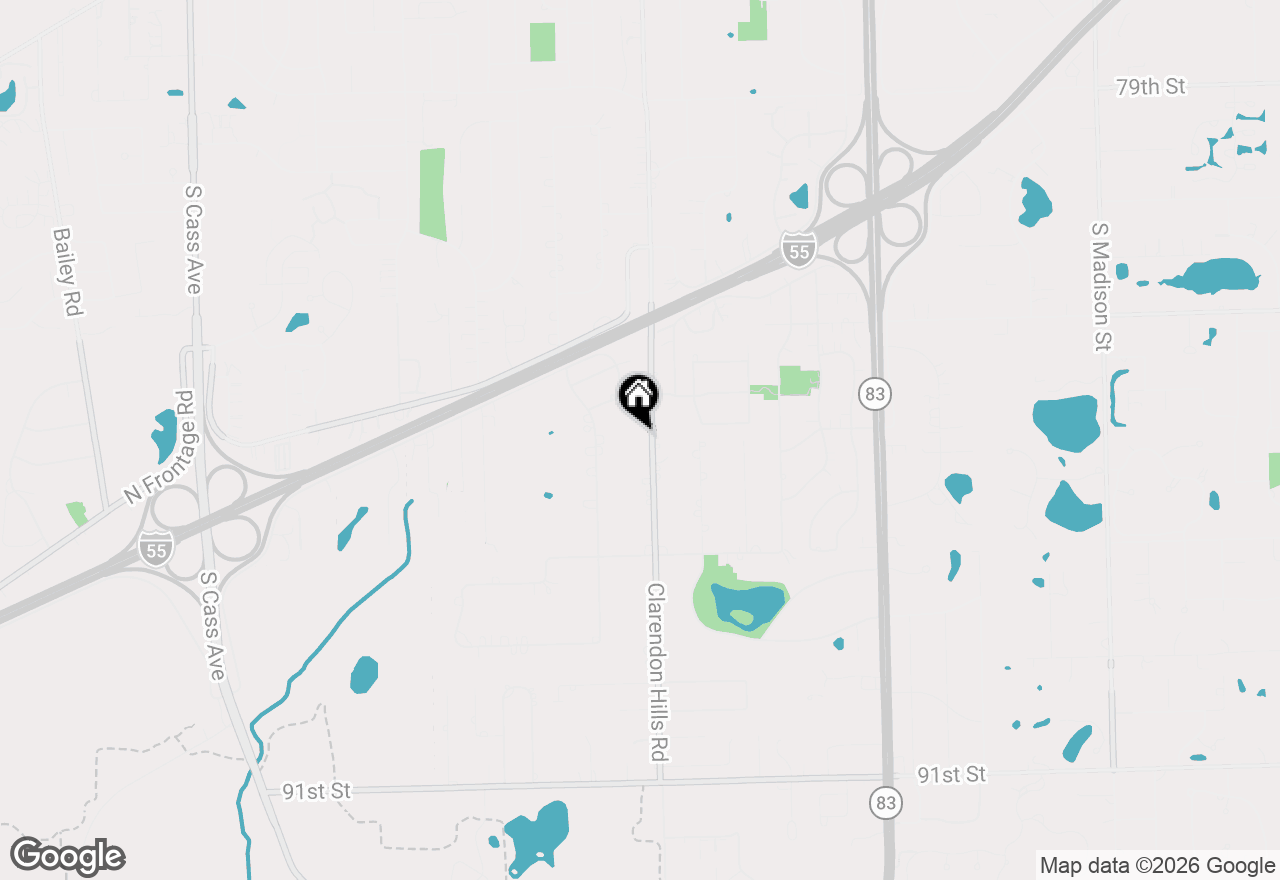 Map of 9S580 Clarendon Hills Road, Willowbrook, IL 60527