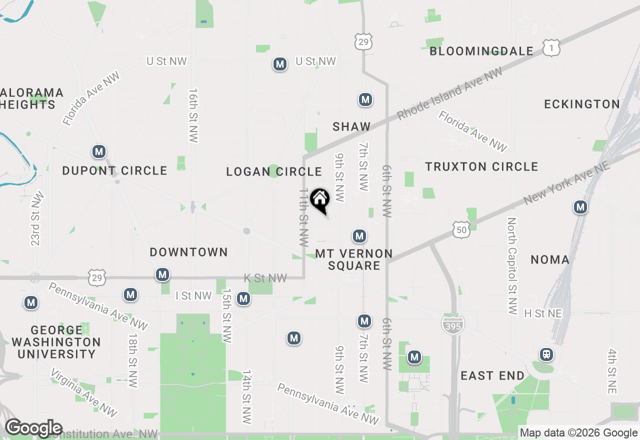 Map of 1215 10th Street Nw #1, Washington, DC 20001