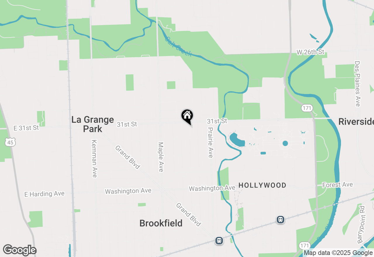 Map of 3117 Oak Avenue, Brookfield, IL 60513