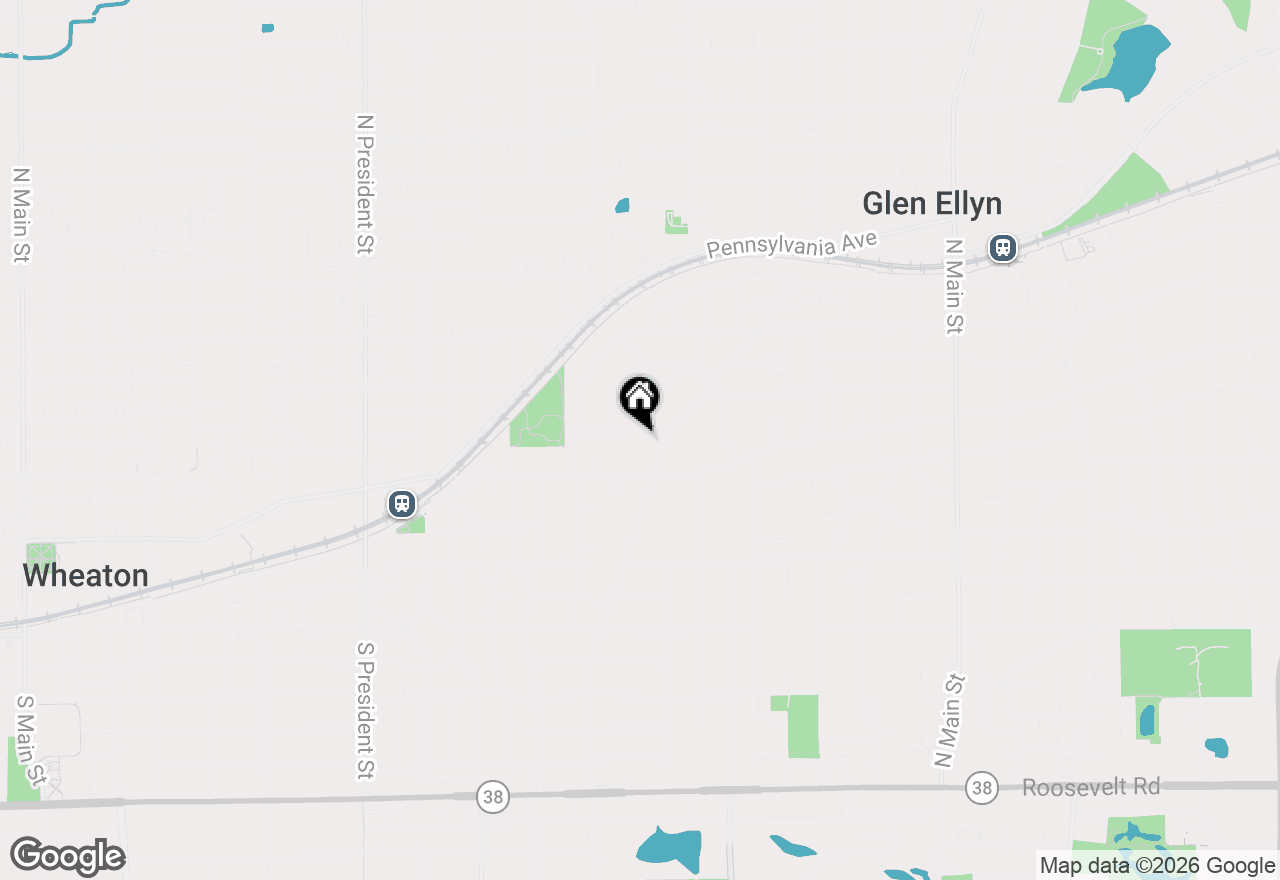 Map of 243 Sawyer Avenue, Glen Ellyn, IL 60137