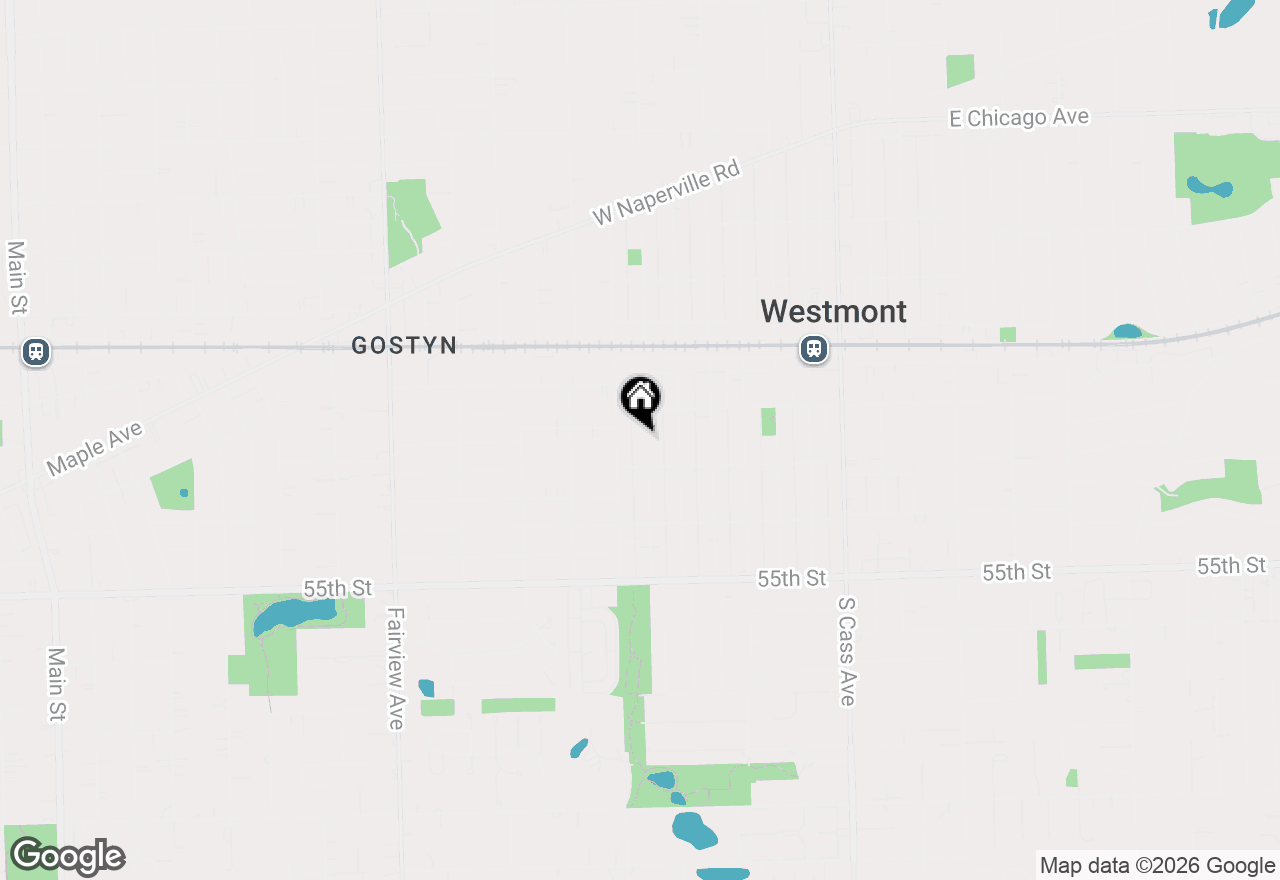Map of 122 S Park Street, Westmont, IL 60559