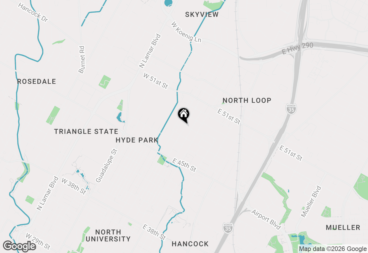 Map of 4716 Avenue G, Austin, TX 78751