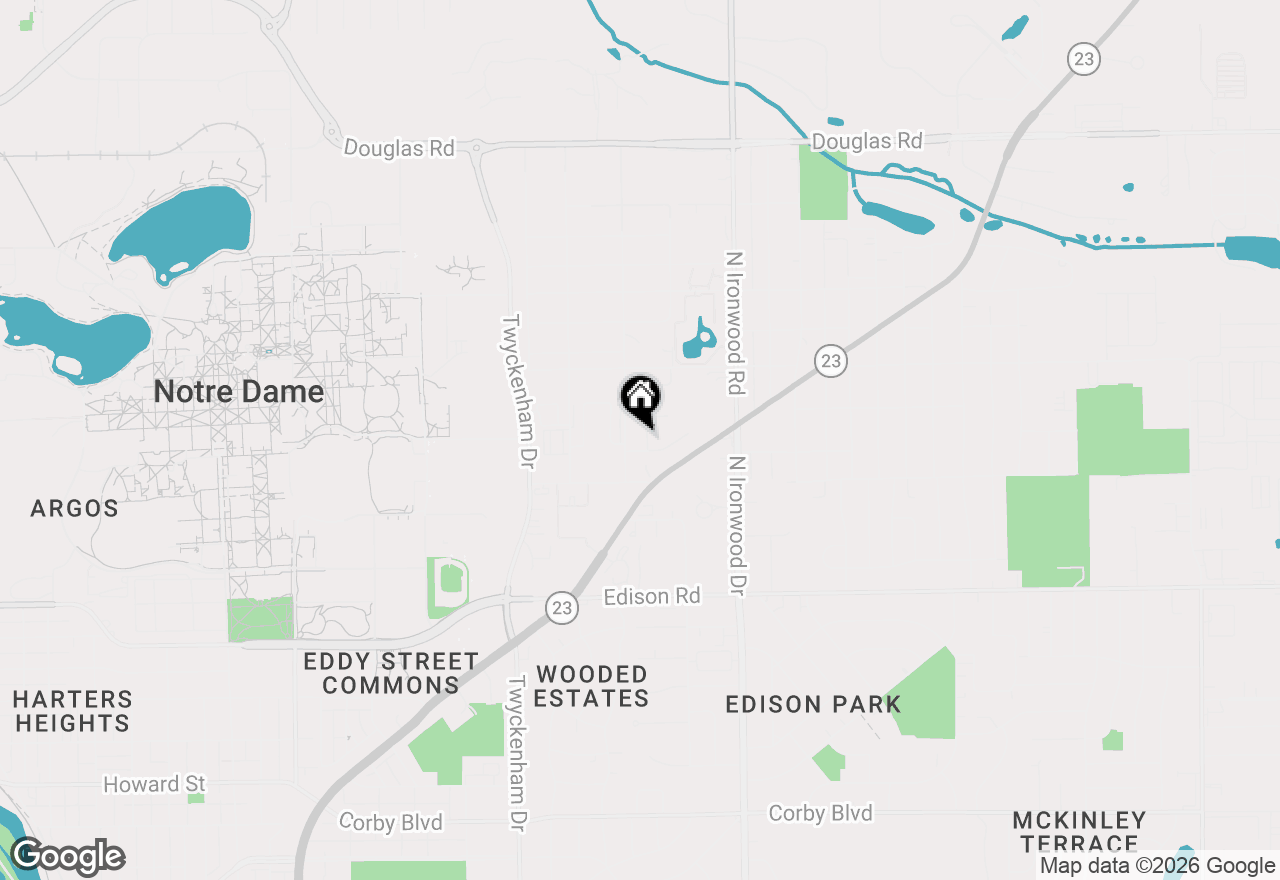 Map of 1754 Willis Street, South Bend, IN 46637