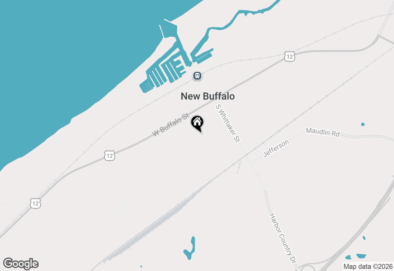 Map of 131 S Mayhew Street, New Buffalo, MI 49117