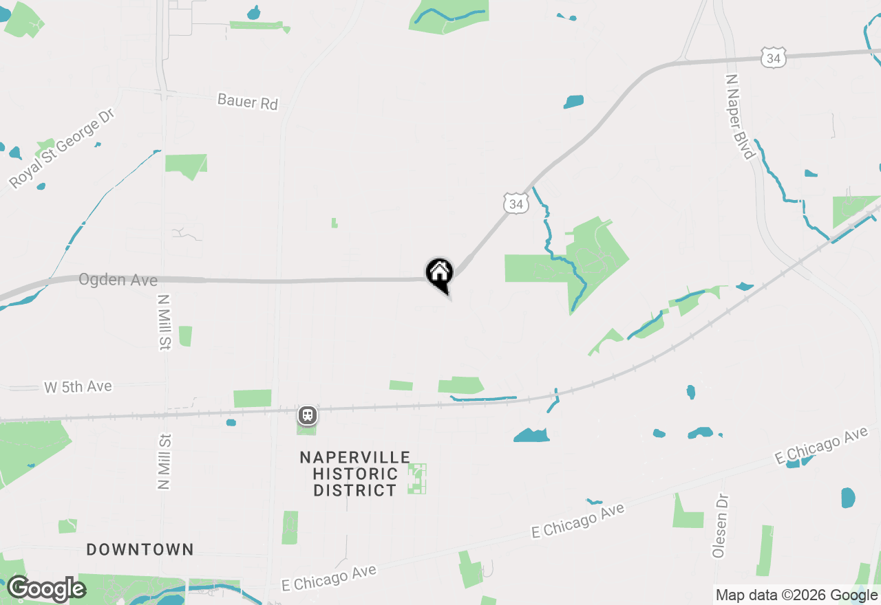 Map of (Address confidential), Naperville, Illinois 60563