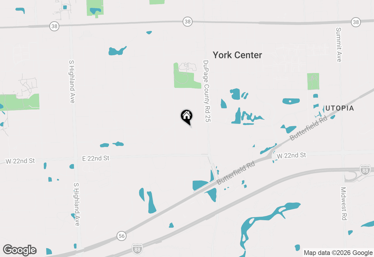 Map of 18W724 20th Place, Lombard, IL 60148