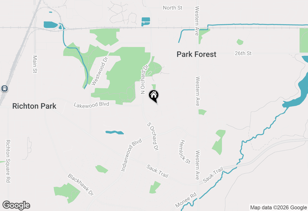 Map of 371 Lakewood Boulevard, Park Forest, IL 60466