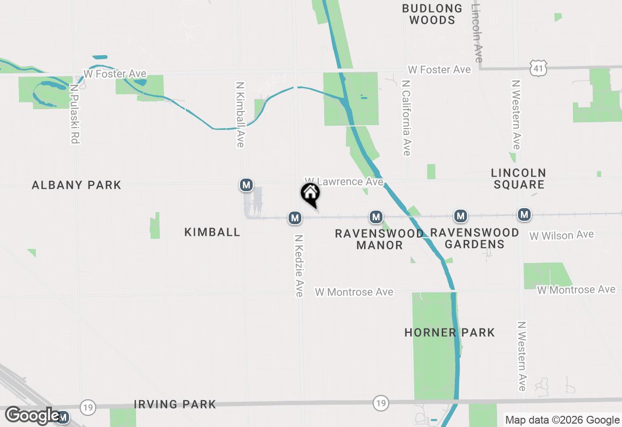 Map of 3135 W Leland Avenue #1W, Chicago, IL 60625