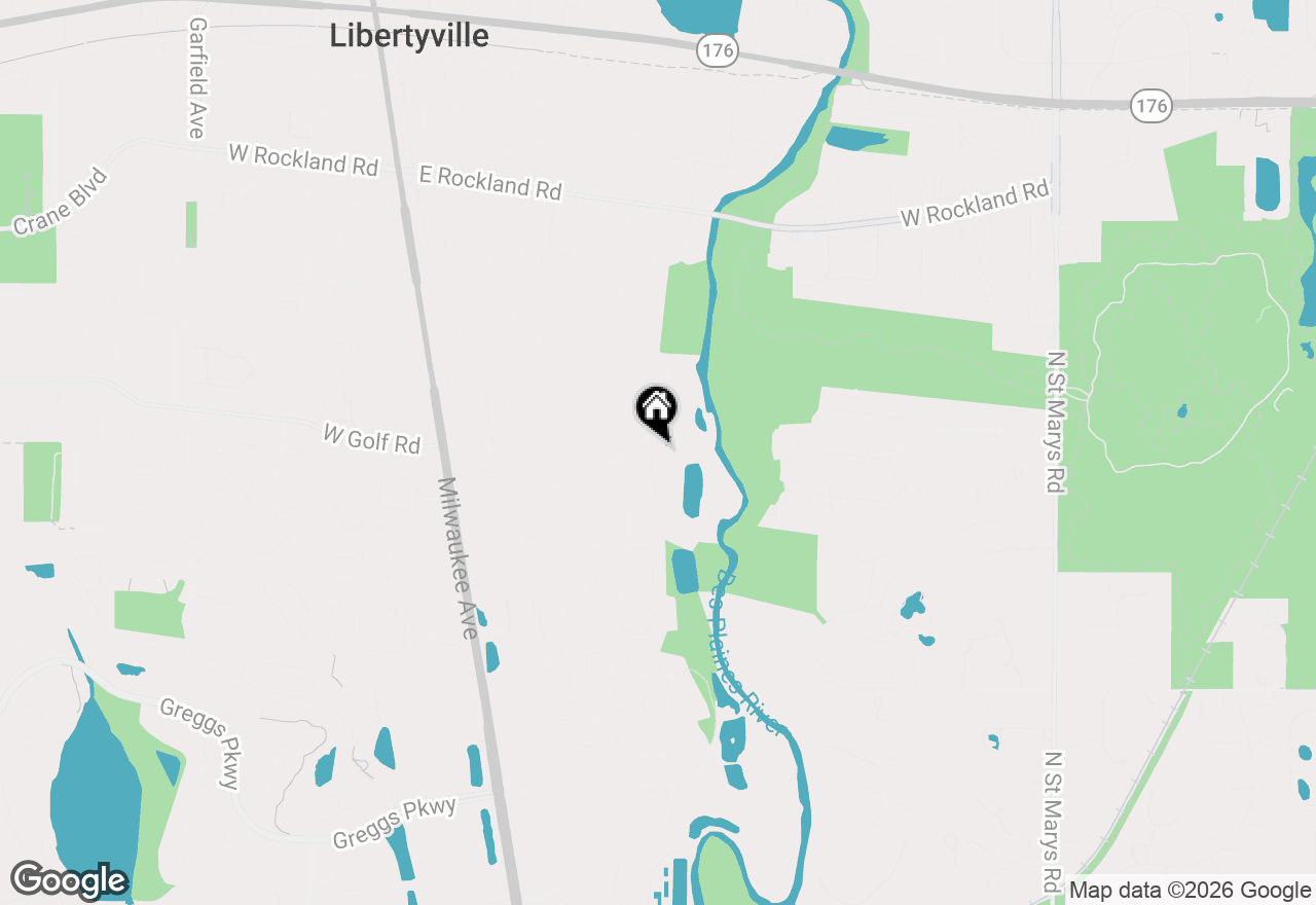 Map of 845 Country Club Drive #F, Libertyville, IL 60048