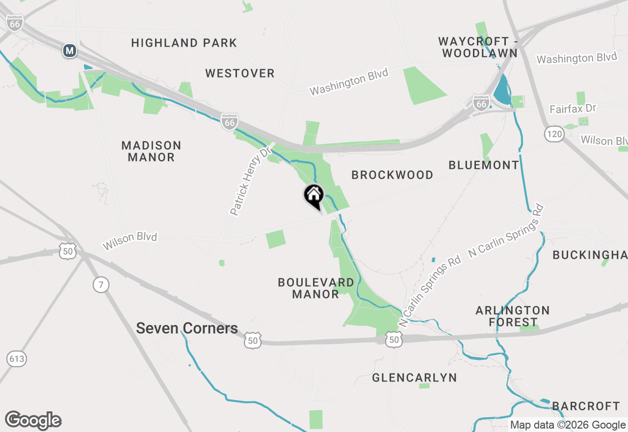 Map of 5900 9th Street N, Arlington, VA 22205