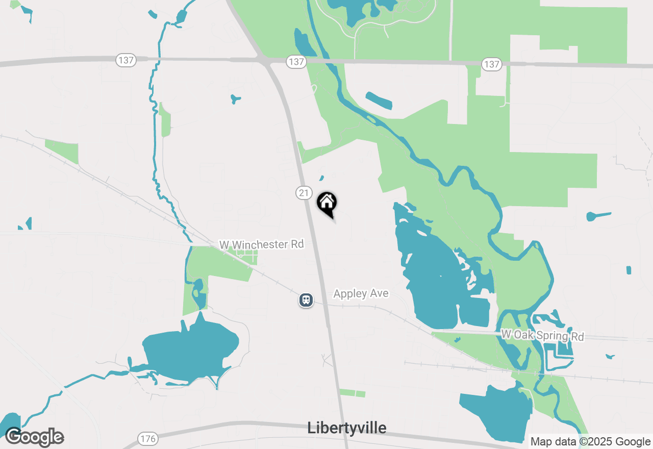 Map of 152 E Winchester Road #D, Libertyville, IL 60048