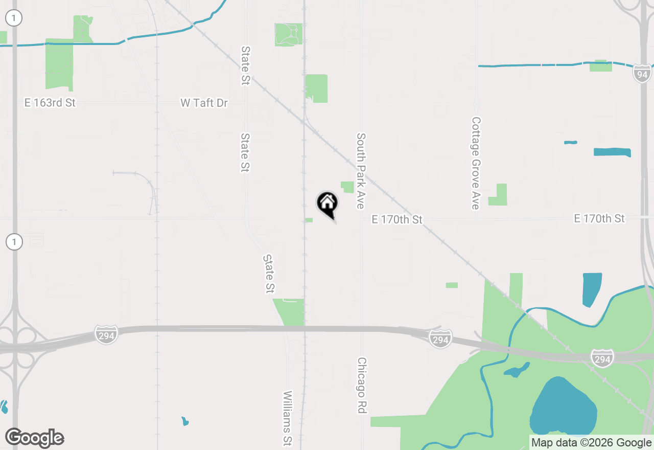 Map of 255 E 170th Street, South Holland, IL 60473