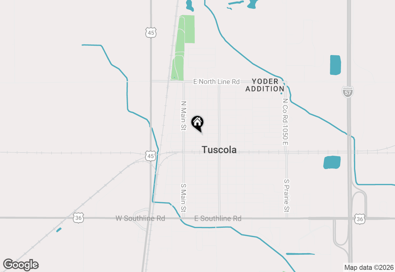 Map of 207 N Center Street, Tuscola, IL 61953