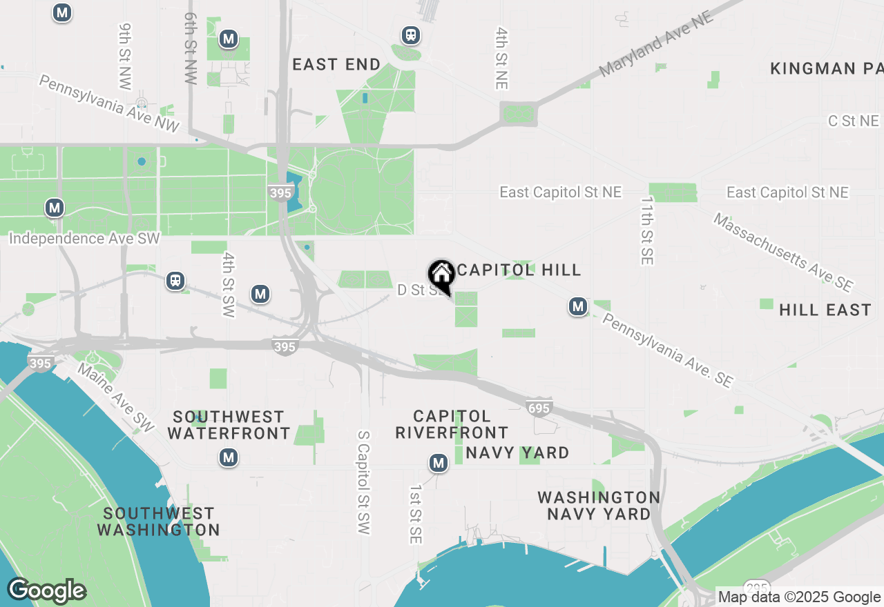 Map of 152 North Carolina Avenue Se, Washington, DC 20003