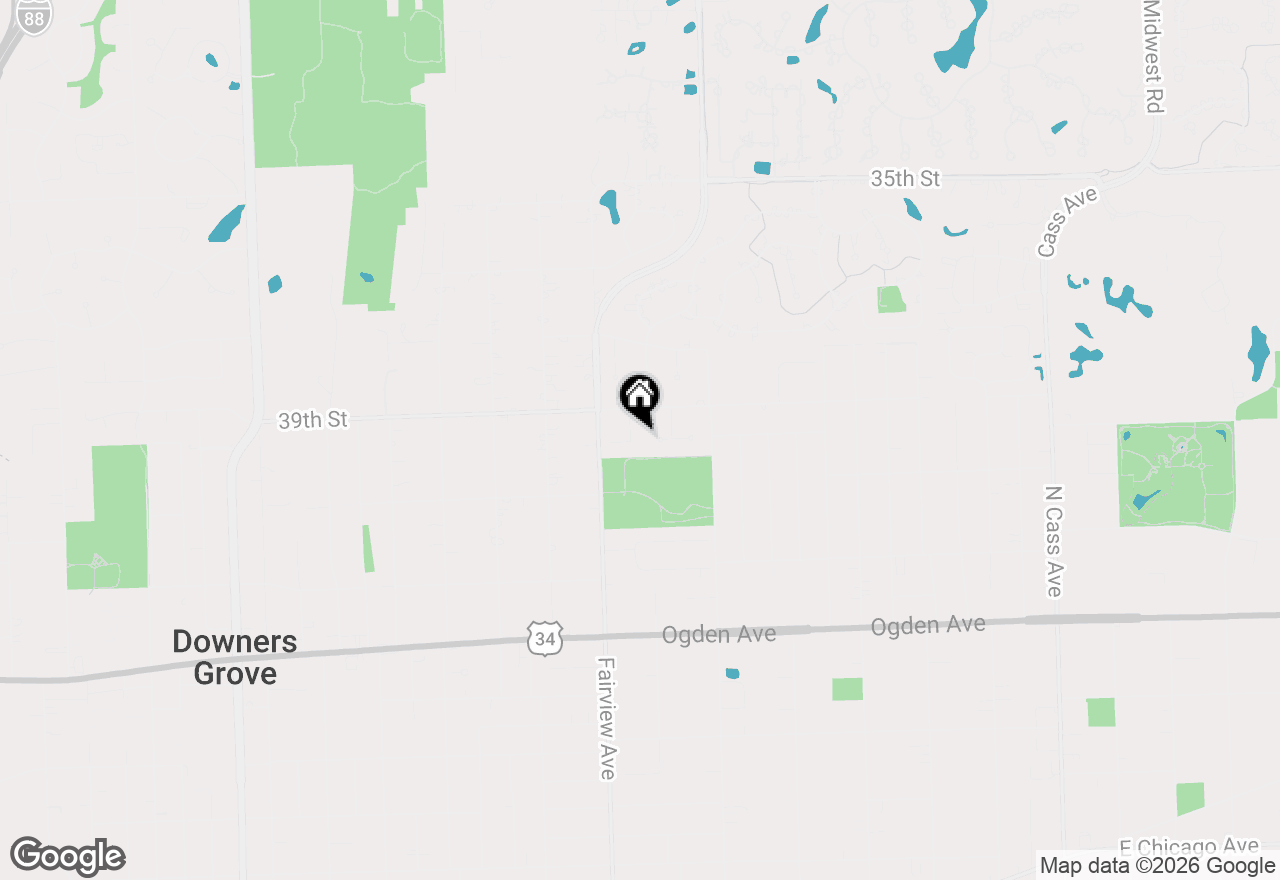Map of 3925 Biltmore Road, Downers Grove, IL 60515