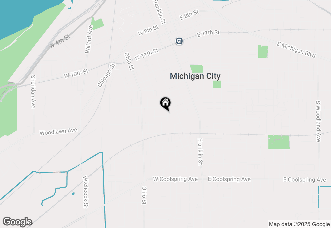 Map of 319 Hoyt Street, Michigan City, IN 46360