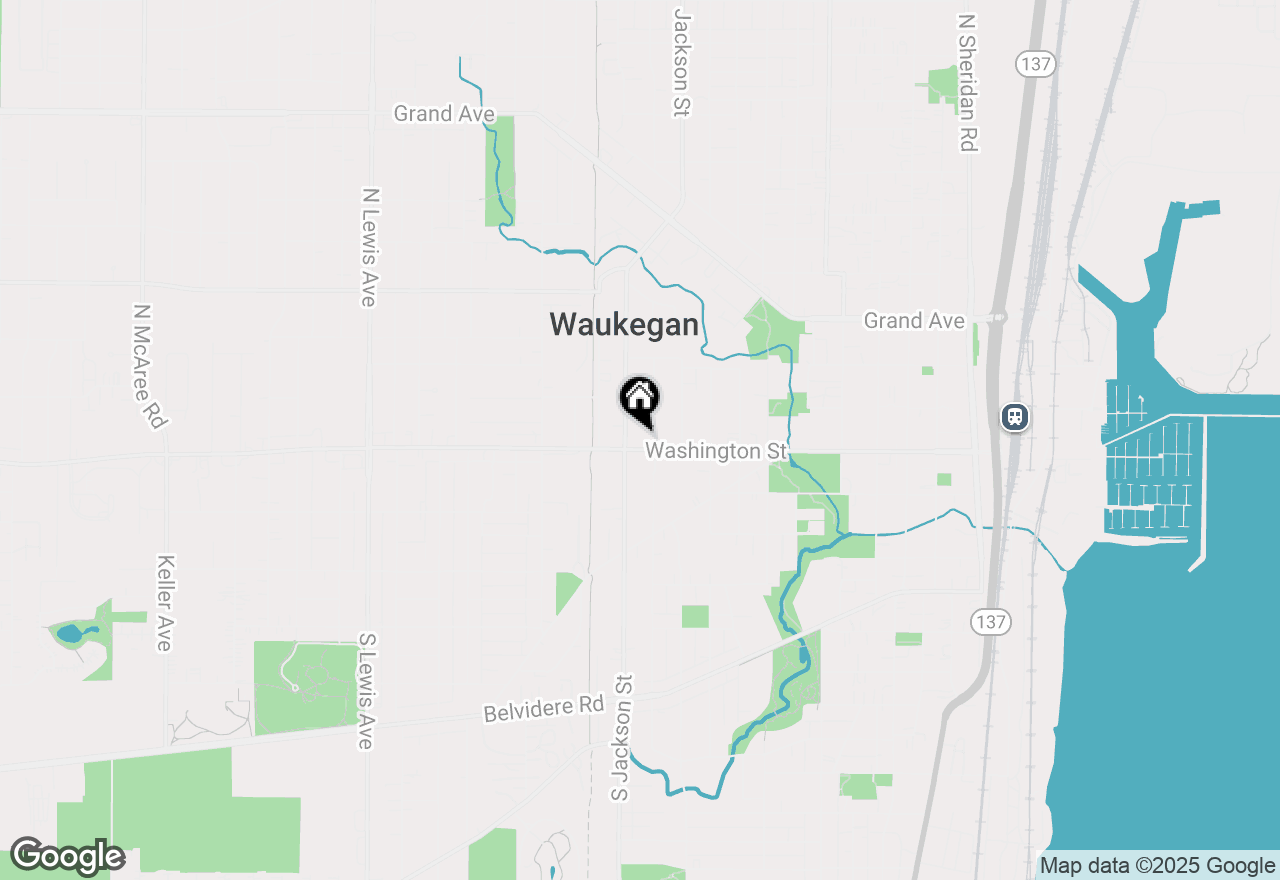 Map of 1012 Washington Street, Waukegan, IL 60085