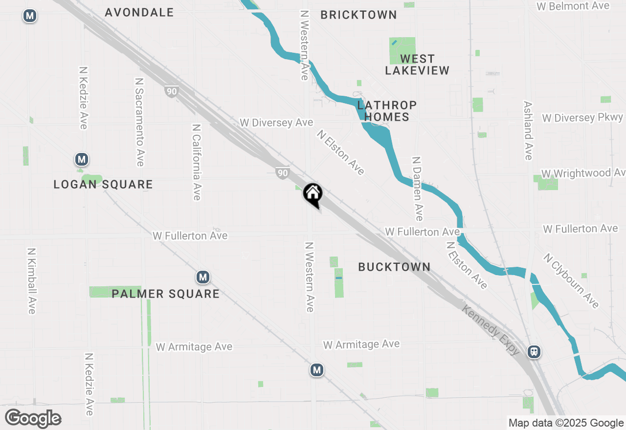 Map of 2443 N Western Avenue #204, Chicago, IL 60647
