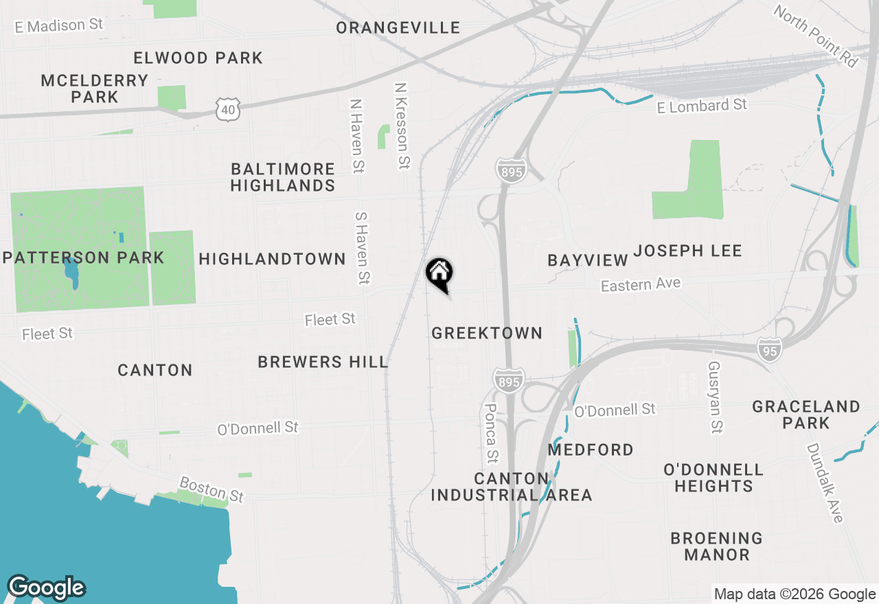 Map of 505 S Lehigh Street, Baltimore, MD 21224