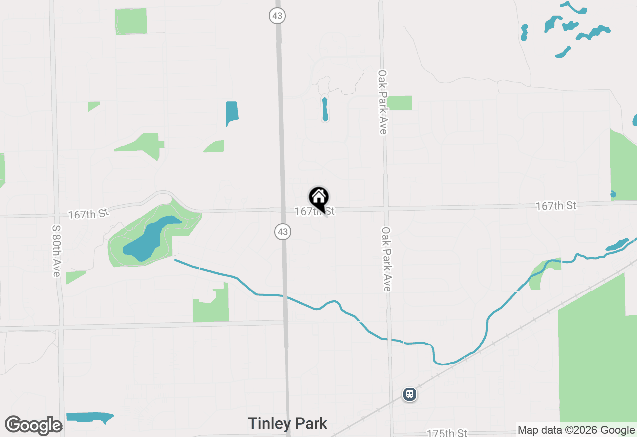 Map of 7029 167th Street #4N, Tinley Park, IL 60477