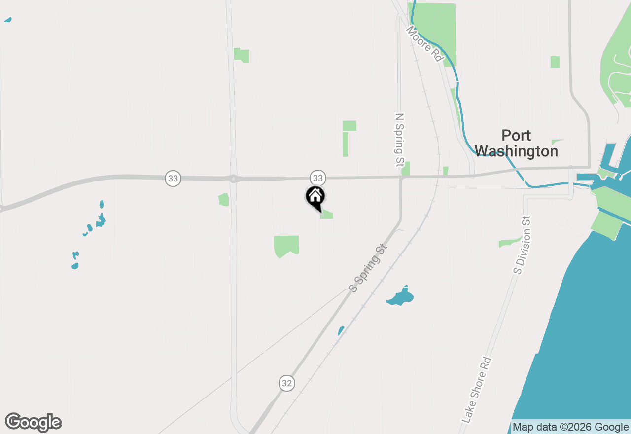 Map of 213 Summit Dr, Port Washington, WI 53074