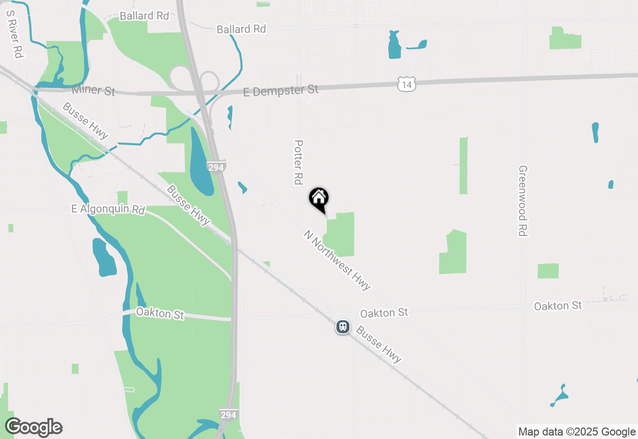 Map of 1319 Tyrell Avenue, Park Ridge, IL 60068