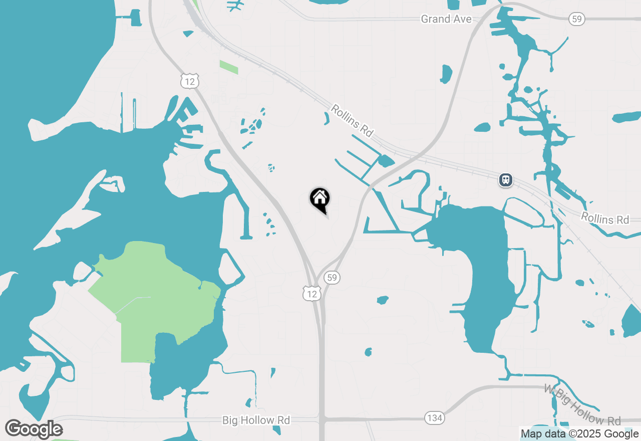 Map of 627 Windsor Drive #5A, Fox Lake, IL 60020